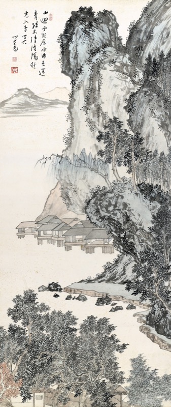 溥心畬 山水 溥儒山水四幀| Pu Ru, Serene Landscapes | Fine Chinese