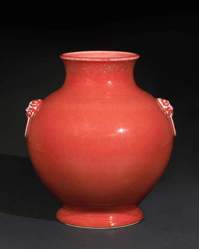 曉芳窯紅釉獸首尊｜2022夏拍- 帝圖拍賣- 領銜全台書畫文物類第一拍賣品牌