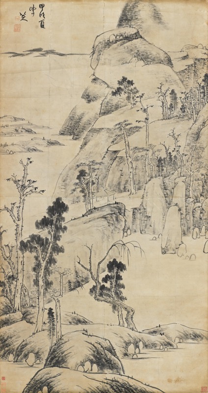 八大山人-山水大中堂｜2022秋拍- 帝圖拍賣- 領銜全台書畫文物類