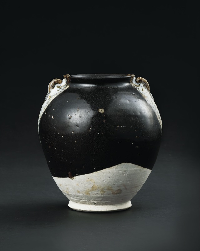 唐　黒釉杯　魯山段店窯　茶杯　ぐい呑　褐釉 黒釉柿縁茶碗 – 岡南ギャラリー