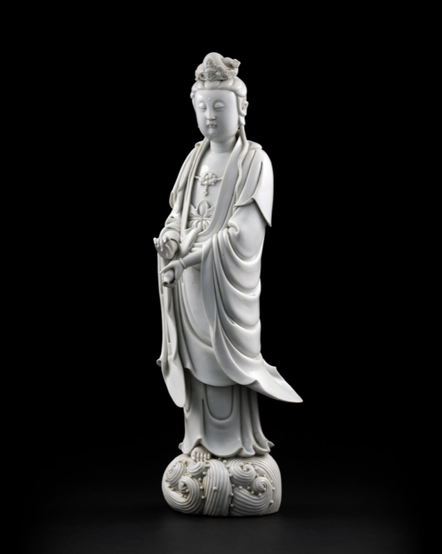 清18世紀德化白瓷觀音菩薩｜2024夏季- 帝圖拍賣- 領銜全台書畫文物類第