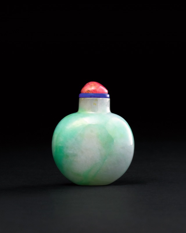 翡翠彫刻　鼻煙壷 翡翠鼻烟壶Z879|德信致远