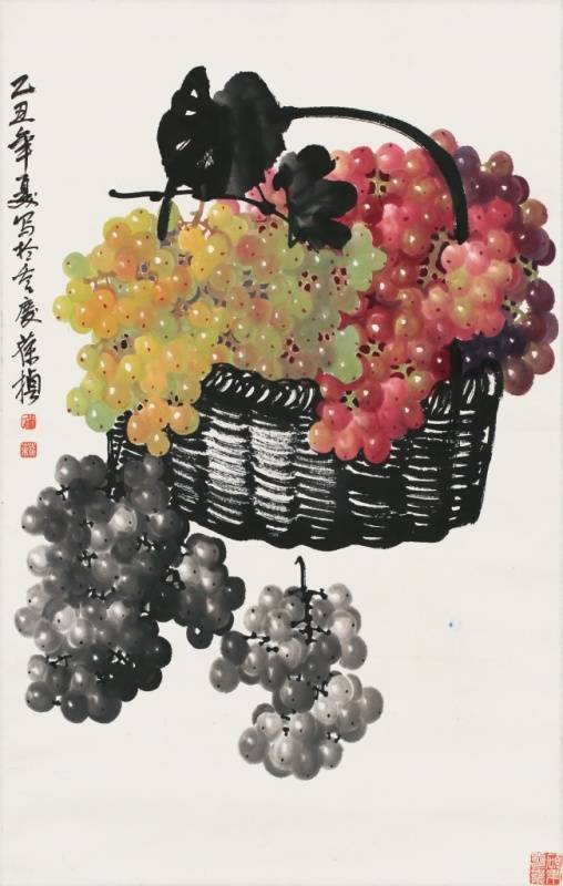 水墨画 / 水墨画集 中国画集 墨彩画 絵手紙 日本画 /[葡萄] : 黄河文化