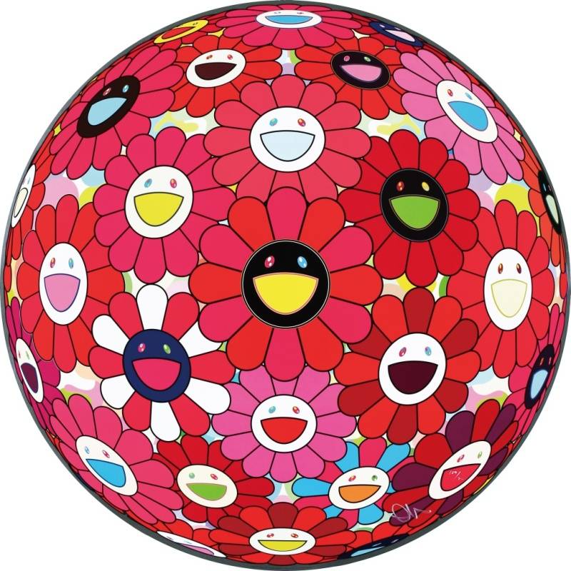 村上隆-Red-Ball Flowerball 3D｜2017春拍- 帝圖拍賣- 領銜全台書畫