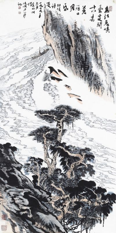 陸儼少-霆峽古松｜2018迎春- 帝圖拍賣- 領銜全台書畫文物類第一拍賣品牌