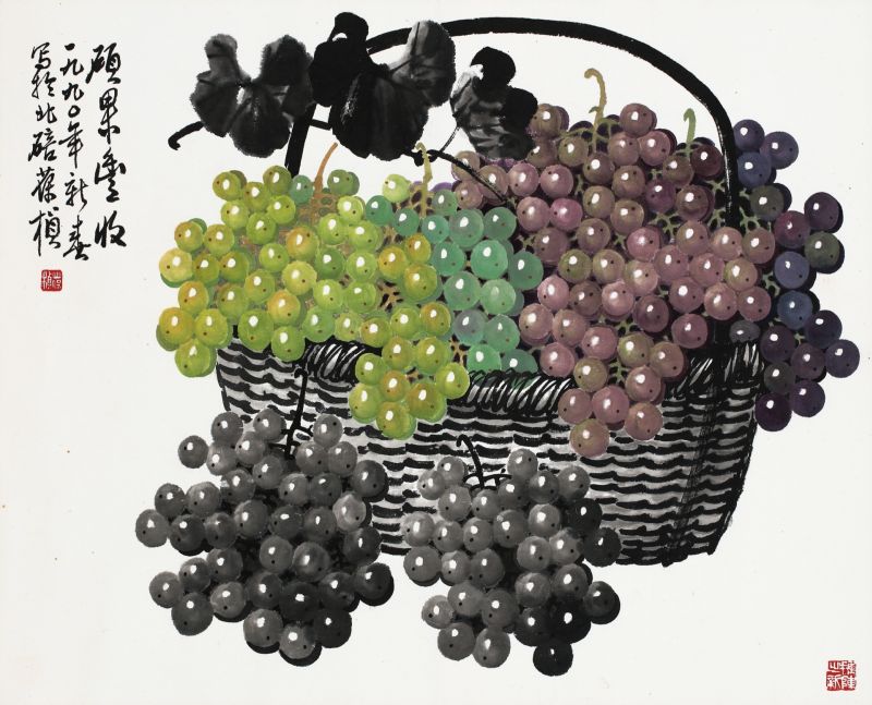 蘇葆楨-葡萄｜2018迎春- 帝圖拍賣- 領銜全台書畫文物類第一拍賣品牌