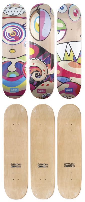 Takashi Murakami Skateboard 2019 村上隆 村上隆-村上隆xComplexcon限量滑板(三件一組) ｜2019迎春- 帝圖拍賣