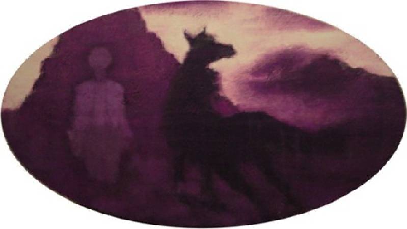 張志成 夢境四-紫色 99.5x180cm 2009
