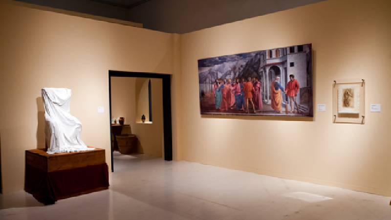 《米開朗基羅：文藝復興巨匠再現》展場一景。圖／時藝多媒體提供。