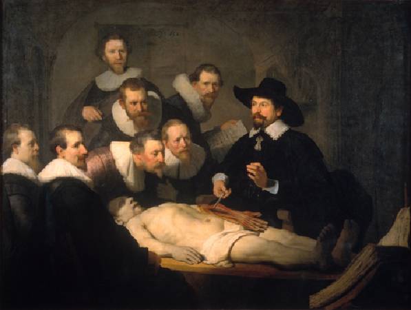 Rembrandt，《The anatomy lesson of Dr Nicolaes Tulp》