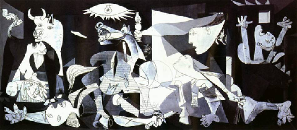 畢卡索，《Guernica》。圖/擷取自網路。