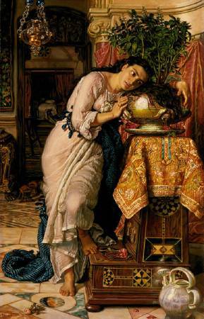 William Holman Hun，《Isabella and the Pot of Basil》