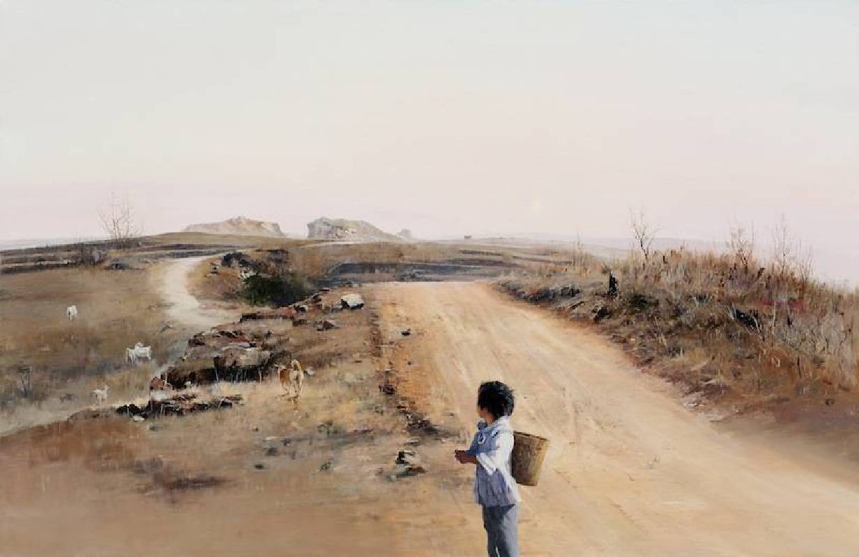 山东省之路 84×129cm 布面油画2013