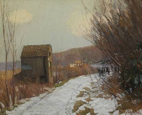 《冬季道路》(Winter Road), 1908
