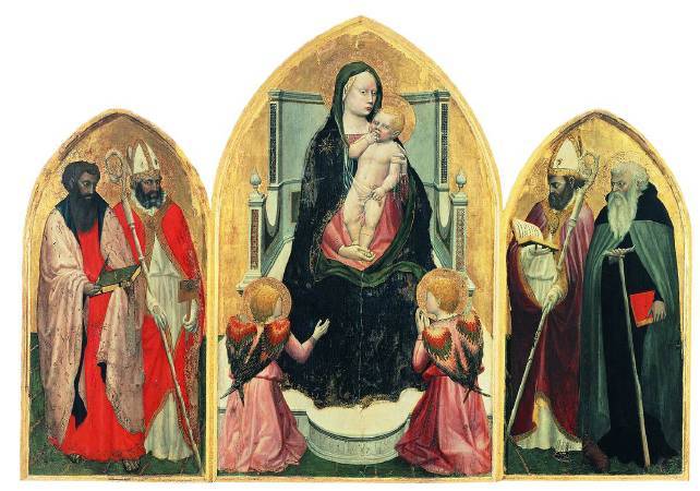 《卡西亞聖壇三連畫》(San Giovenale Triptych), 1422
