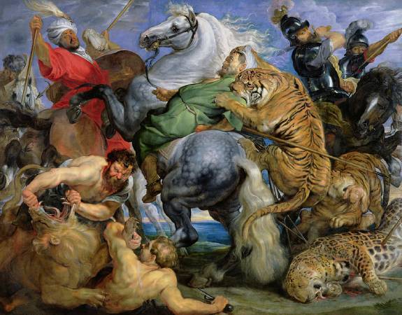 魯本斯《老虎、獅子與美洲豹的獵捕》