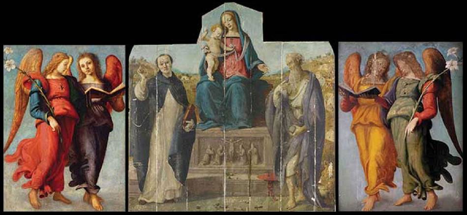 國家藝廊重現《聖母子、聖味增爵斐勒略以及聖傑羅姆》原貌。