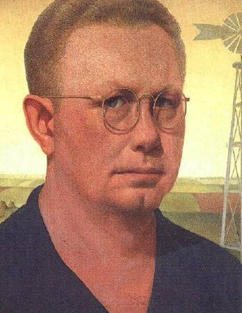 伍德《自畫像》（Self-portrait），1932。圖/取自維基百科。