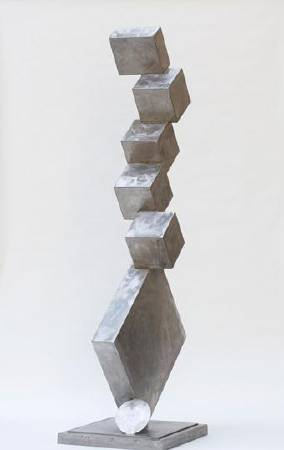 David smith，《cubi i》，1963。圖/取自wikiart。