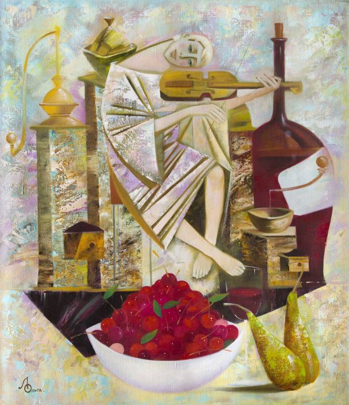 Olga Larionova《Evening Melody》Oil on Canvas_65×75cm_2011