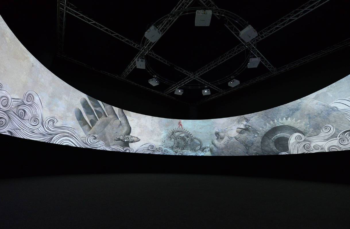 2015數位藝術創作案「戴吉賢：《放大洋》奧德賽號的隱航誌」 展場
