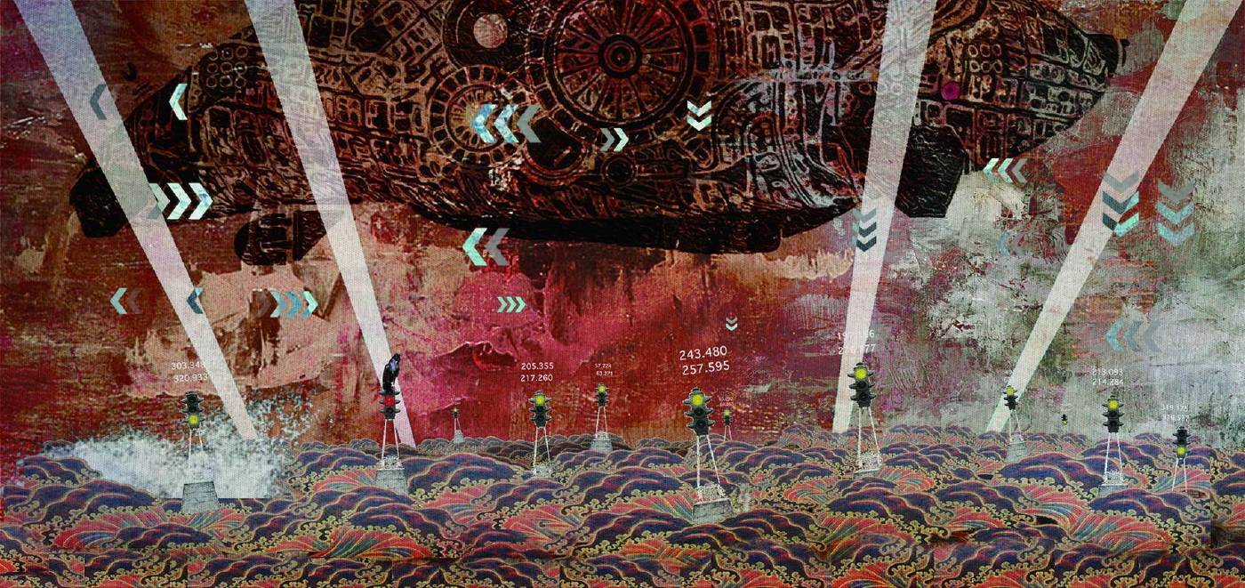 戴吉賢，2014，《放大洋》奧德賽號的隱航誌（築跡），數位影像，1分30秒  