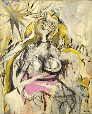 Willem de Kooning，《Woman Verso: Untitled》，1948。圖/取自Wikiart。