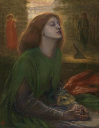 Dante Gabriel Rossetti，《Beata Beatrix》。