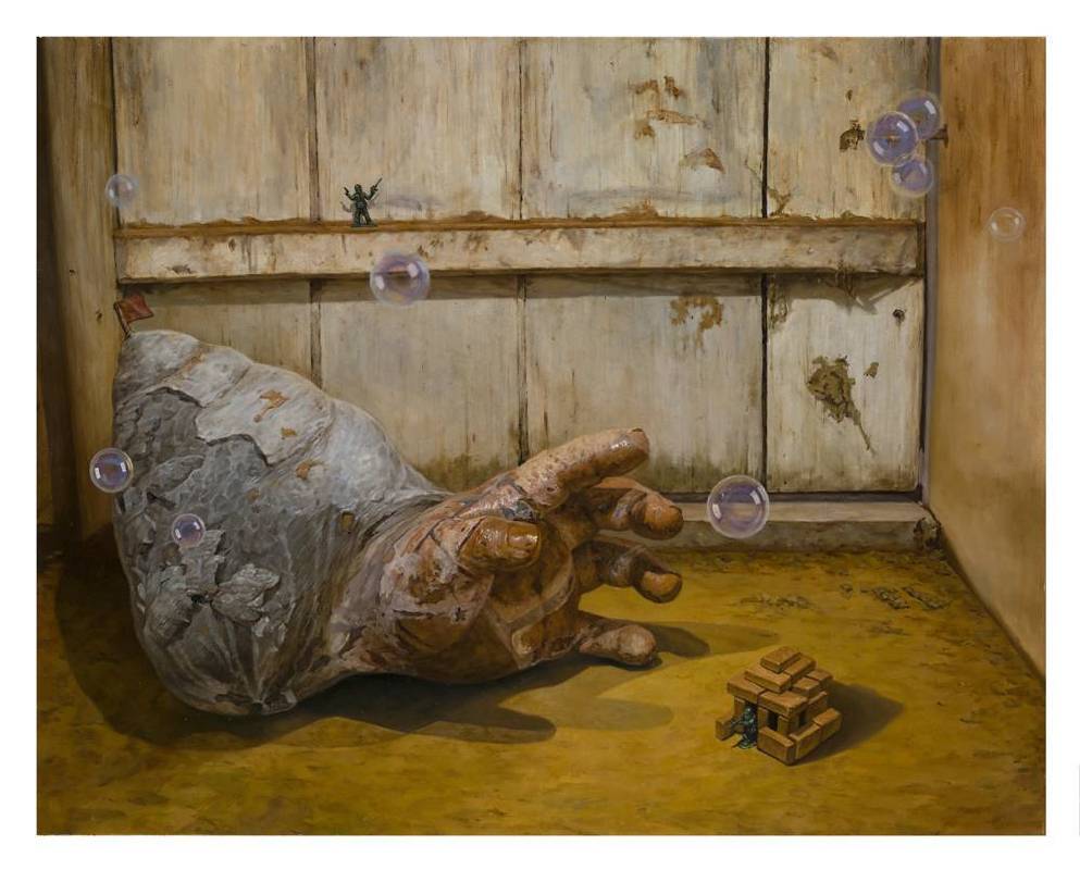廖文彬，《寄居蟹》，油畫，30號，2012