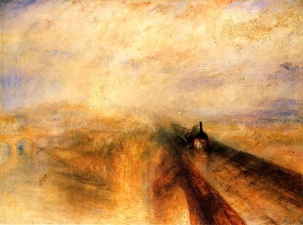 透納《雨、蒸汽和速度——開往西部的鐵路》
