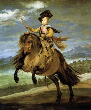 Diego Velázquez，《Prince Baltasar Carlos on Horseback》，1635-36。圖/取自Wikipedia