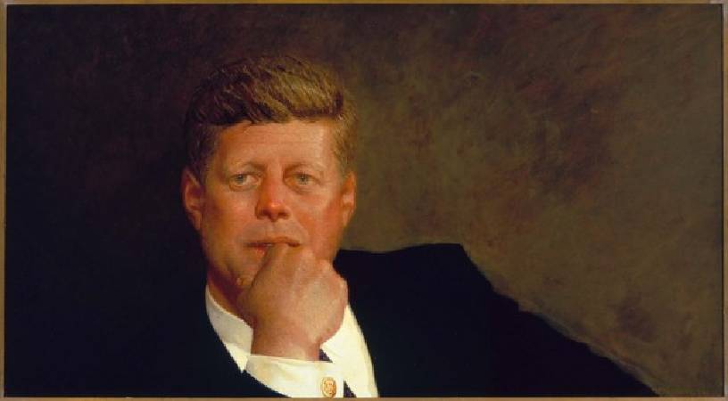 Jamie Wyeth，《Portrait of John F. Kennedy》，1967。