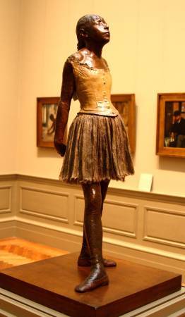 Edgar Degas，《Little Dancer, Fourteen Year Old》，1880-1881。