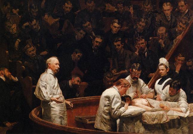 Thomas Eakins，《The Agnew Clinic》，1889。