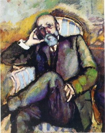 杜象，《藝術家的父親》，1910年。