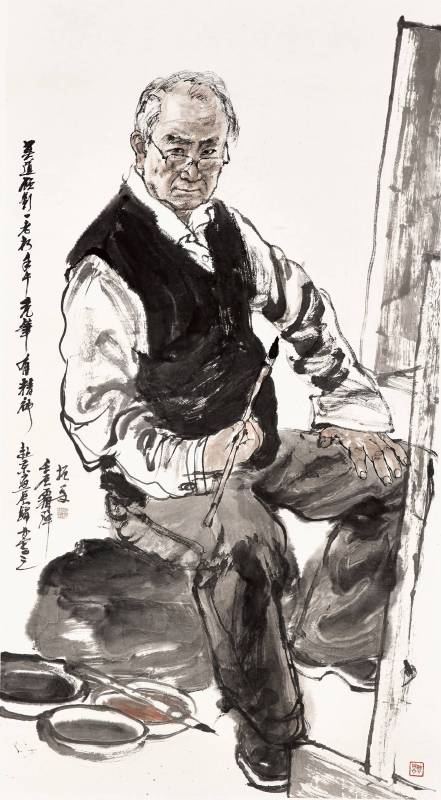 劉振夏，《自畫像》，2012。