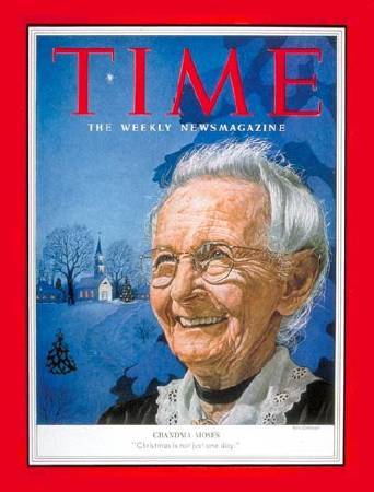 摩西奶奶登上《TIME》雜誌封面。