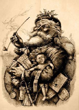 托馬斯•納斯特，《聖誕老人》，1881。