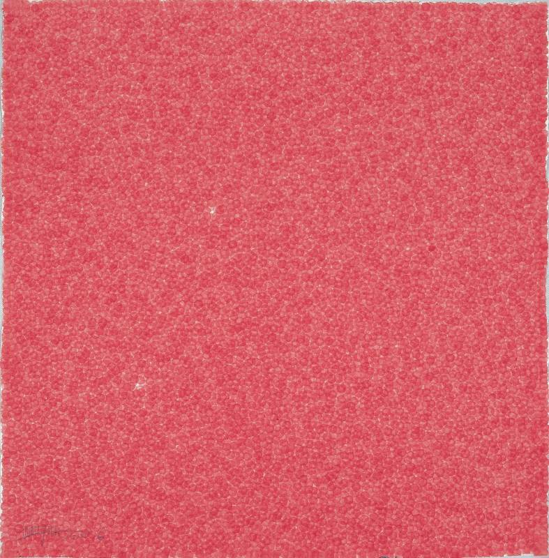 張羽, Fingerprints 2005.6-3，75×75cm，宣纸、植物質顏料，2005