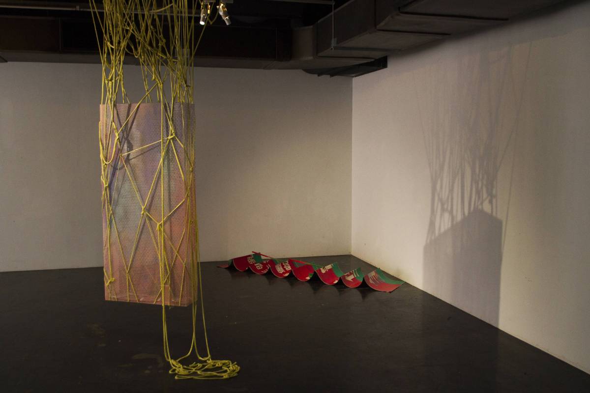 丹羽陽太郎「視覺混種」展出作品〈Spatial Causality#3〉與〈Brunch on Sunday〉