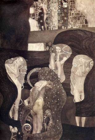 Gustav Klimt，《Jurisprudence》(法學)，1907。圖/取自https://commons.wikimedia.org/wiki/File:Klimt_-_Jurisprudenz_1903-1907.jpeg