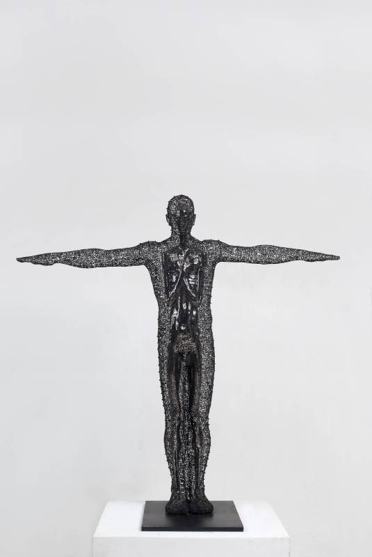 鄭路, 知己,139x53x140cm,不鏽鋼,2011