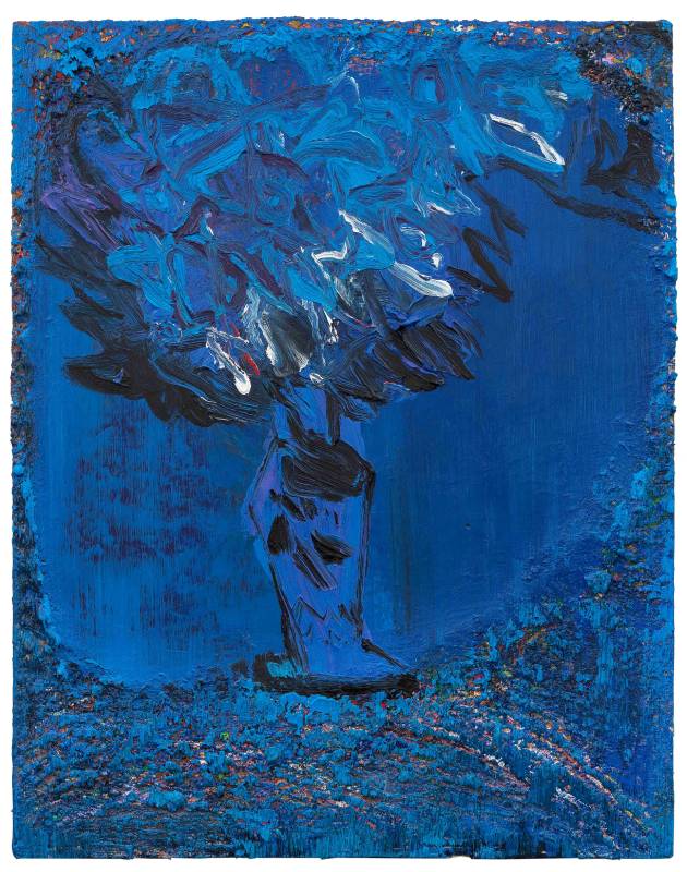 尹朝陽, 無題, 2016, 木板油畫, 112 x 88 cm