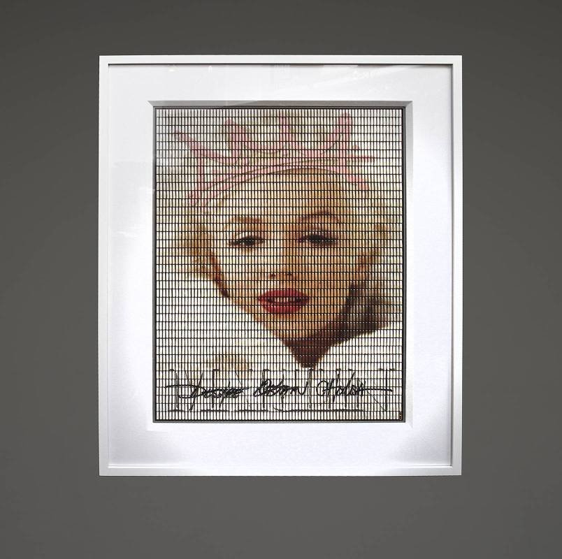 Desire Obtain Cherish - Marilyn Crown_3000 Individually wrapped pills encased in plexiglass