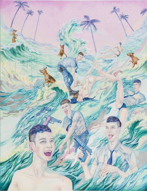 小仙女的正義，112 × 145.5 cm，油彩、畫布，2016
