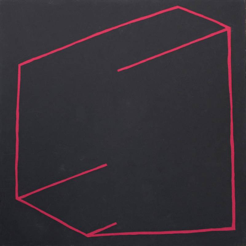 郭旭達，《無題 P01-14》，2014，壓克力顏料 / 畫布，122 x 122 cm