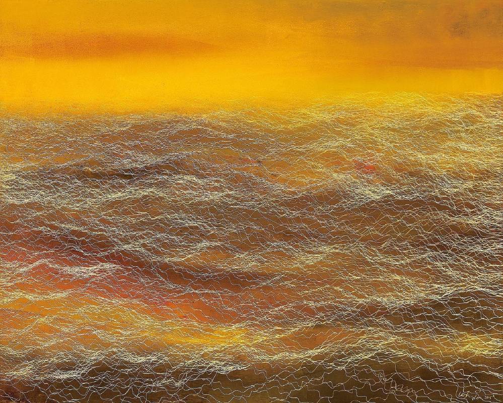 鄭麗雲　凝光　130x162 cm　2015　油彩畫布