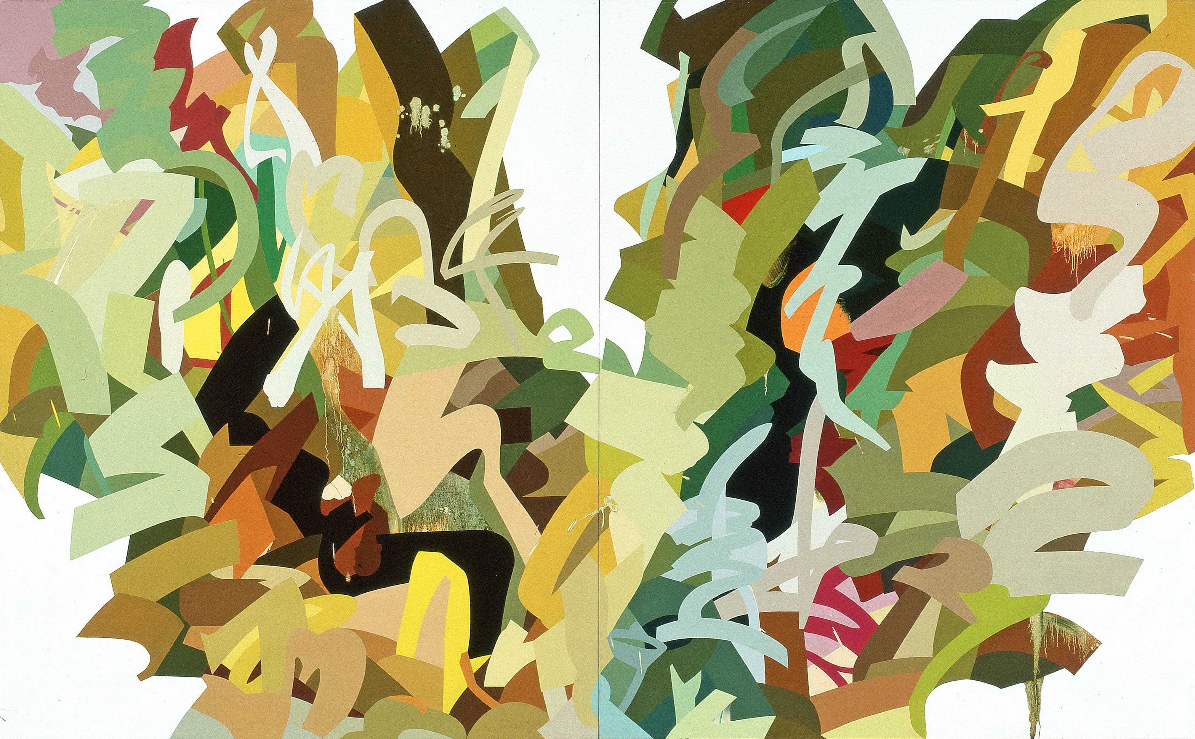 楊智富 底層與完成 2008 油彩 162x260cm