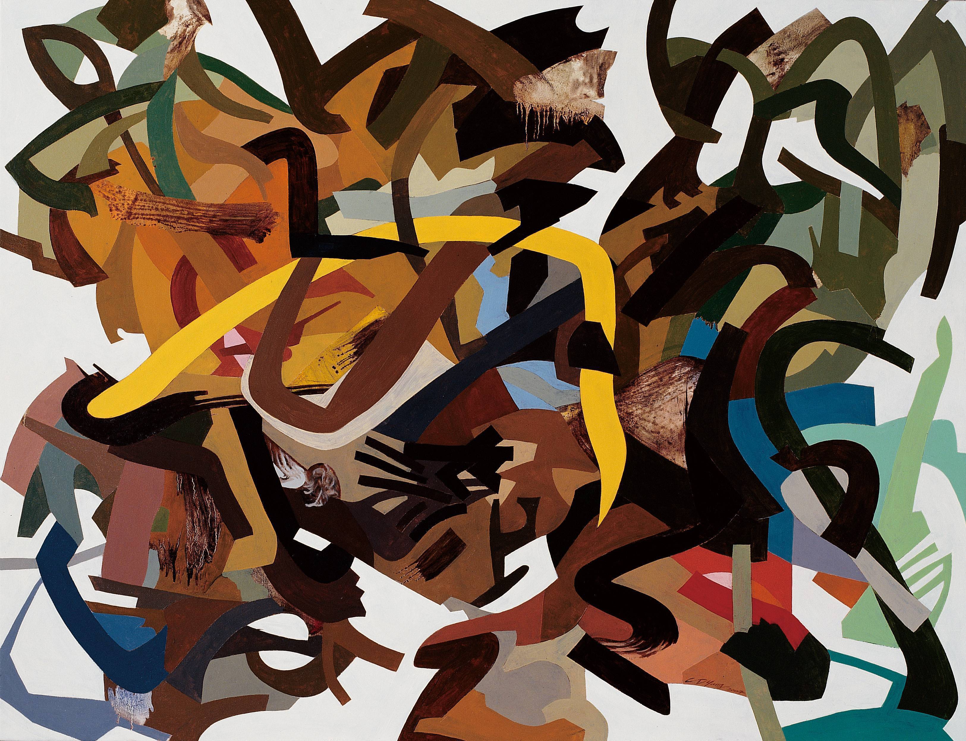 楊智富 底層與完成 2007 油彩 112x145.5cm