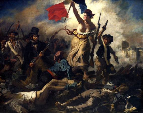 德拉克洛瓦（Eugène Delacroix）作品《自由引導人民》（Liberty Leading the People）。圖/取自nationalgeographic。